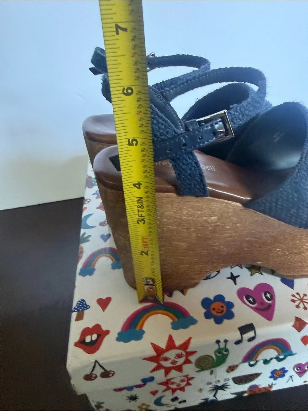 Jeffrey Campbell On Deck  Platform Wedge Sandals -  Women Size 6.5